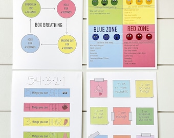 Sentimientos y calmantes para niños.