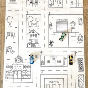 Folha para colorir da cidade