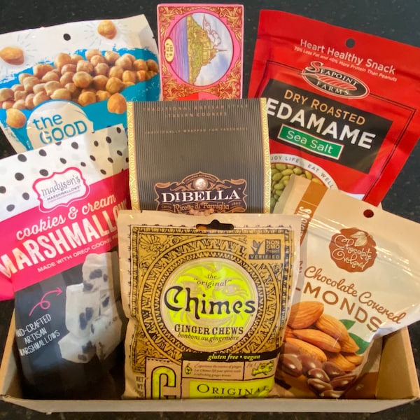 The Health Nut Gift Box, snacks for the health nut in your life contains sweet and salty treats.