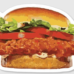 Spicy Chicken Sandwich Sticker