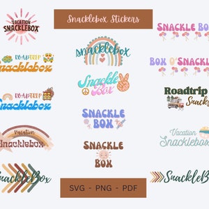 Digital Stickers, Snacklebox Stickers, Boho Stickers, Hippy Stickers, Boho Snacklebox Stickers, Snackbox, Snackbox Stickers, *STICKERS ONLY*