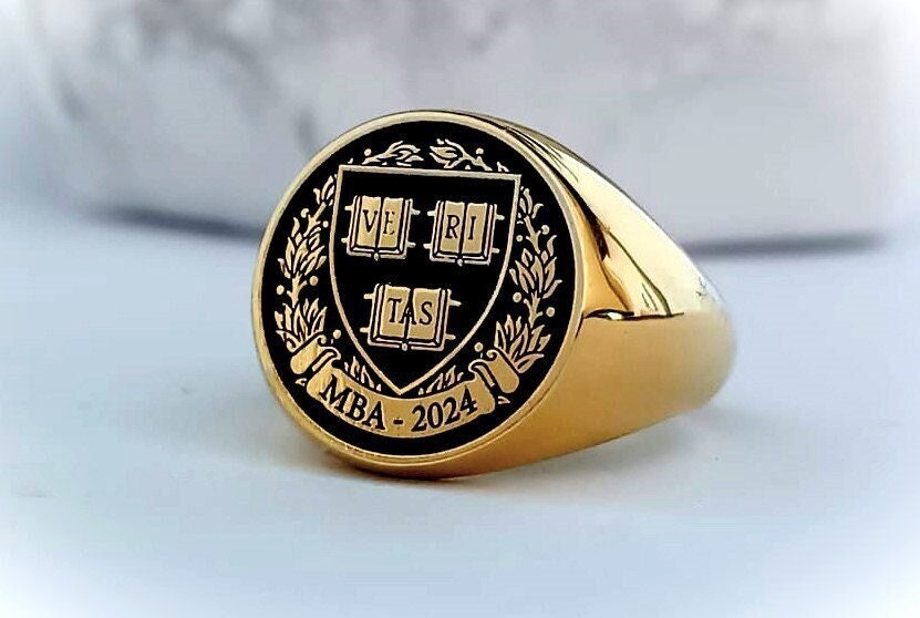 Harvard Signet Ring Etsy Canada