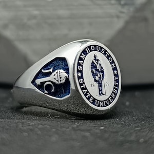 Sam Houston State University Ring,College Ring ,Graduation Gift, Mother Day Gift,All University Logos Can Be Engraved,High school ring