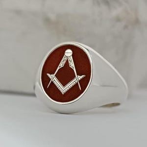 Masonic ring/freemason ring /masonic jewelry /masonic lodge ring/Masonic ring for men /Masonic ring for women/gift for him/Christmas Gift