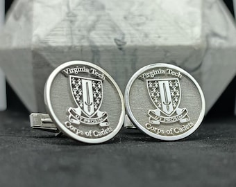 Engraved 925 Sterling Silver Cufflinks: Personalized Husband Gift