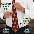 Custom Face Tie, Personalized Photo Tie, Custom Photo Tie Gift, Fun Tie, Customized Face Neck Tie Gift for Birthday Anniversary Father's Day