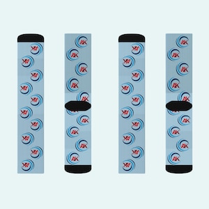 Custom Logo Socks Personalized Photo Dress Socks Gift - Etsy