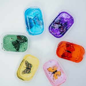 Butterfly Gel Slime | Stretchy slime | Satisfying Slime for kids ages 3+ | Christmas gift idea for girls | Boys  | Multicolored slime