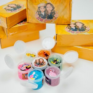 Crunchy Slime Set with surprise charms, 6 slimes in one box -Scented slime set. Coke slime, fun slime for kids. Christmas gift idea