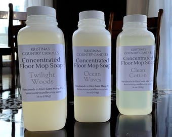 Concentrated Floor Mop Soap, Scented Hardwood Cleaner