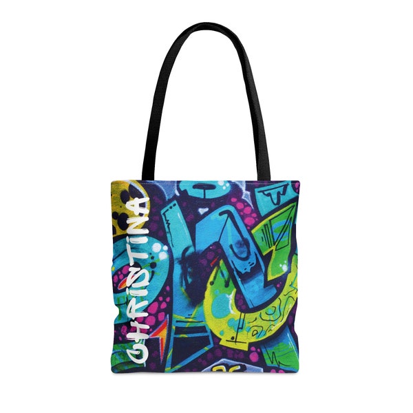 Graffiti Art Tote Bag Street Art Lover Regalo Artista Regalo Arte Estudiante Regalo Urban Graffiti Tote Bag Art Lover Regalo