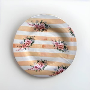Vintage Orange Marmelade by MACKENZIE-CHILDS Dinner Plate 11.5” Victoria & Richard 1993