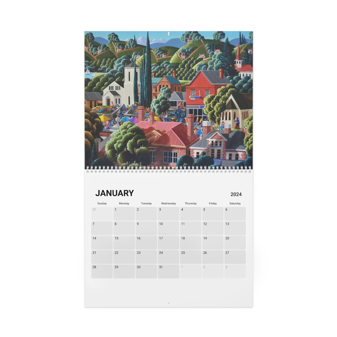 Wall Calendar 2024 Featuring Tasmanian Images by Callaghan Etsy