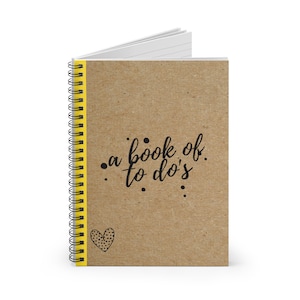 Spiral Bound To Do List Notebook - Ruled Line, Honey Do List, To Do List Journal