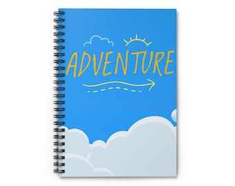 Spiral Notebook - Ruled Line, Travel Journal, Kid's Adventure Notebook, Vacation Diary, Daily Journaling Notebook