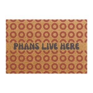 Phish Doormat | Phans Live Here | Fishman Donut Welcome Mat