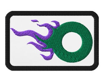 Phish Patch | Flaming Purple/Green Donut | Embroidered Patch