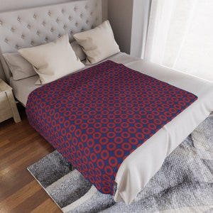 Fishman Donut Fleece Blanket | 3 sizes: baby/pet, tween/travel, and adult standard throw sizes