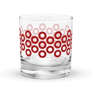 Phish Whiskey Glass | Red Donut Rocks Glass | Phish Gift