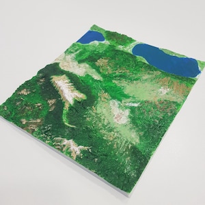 Op maat gemaakte handgeschilderde 3D-kaart