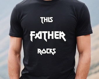Rock shirt, metal shirt, heavy metal shirt, father shirt, dad shirt, new father gift, new dad gift, father rocks, dad rocks