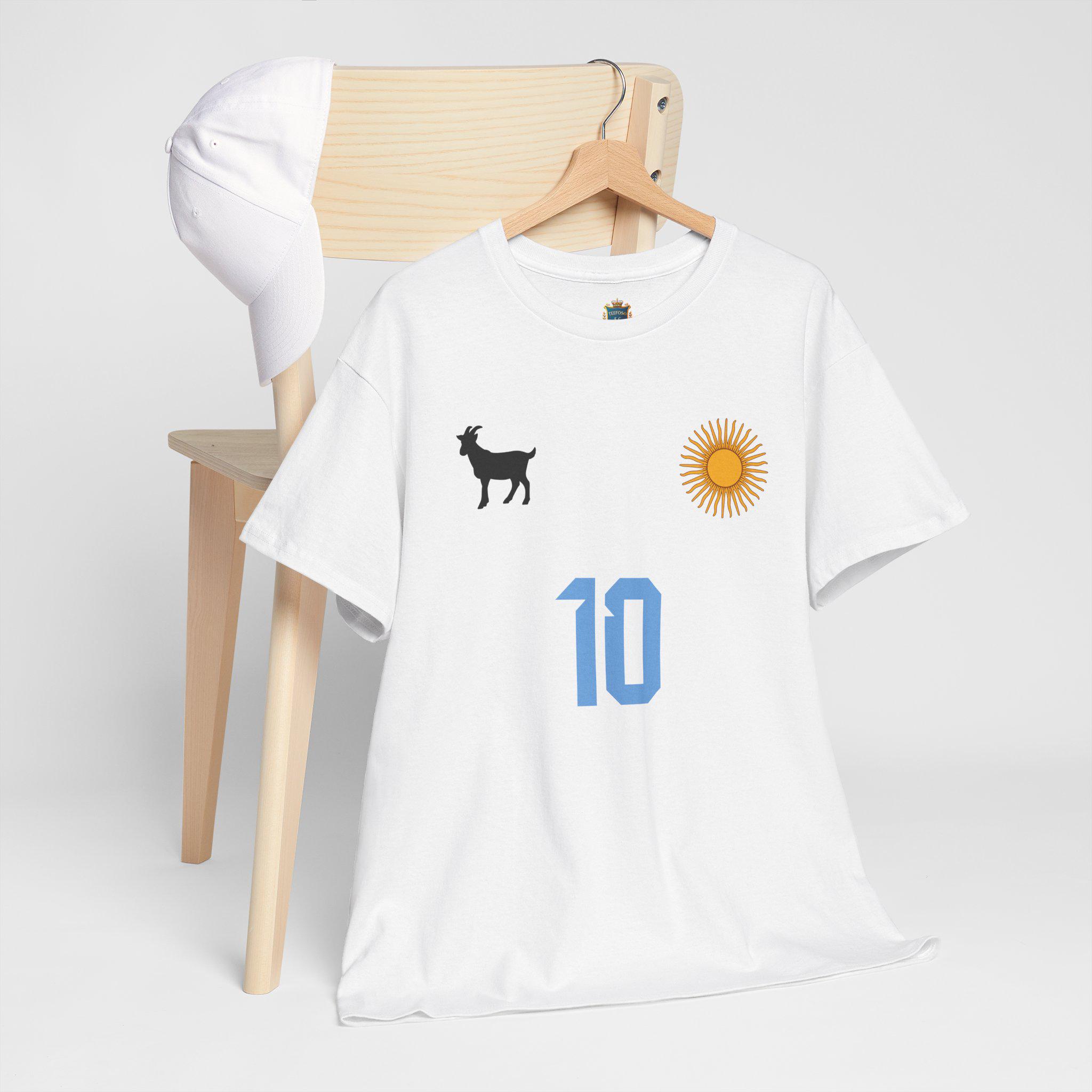 メッシGOATシャツ、アルゼンチンの伝説、メッシ、史上最高、リオネル