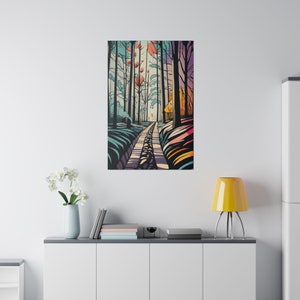 Graphic Forest- Matte Canvas, Stretched, 0.75&quot;