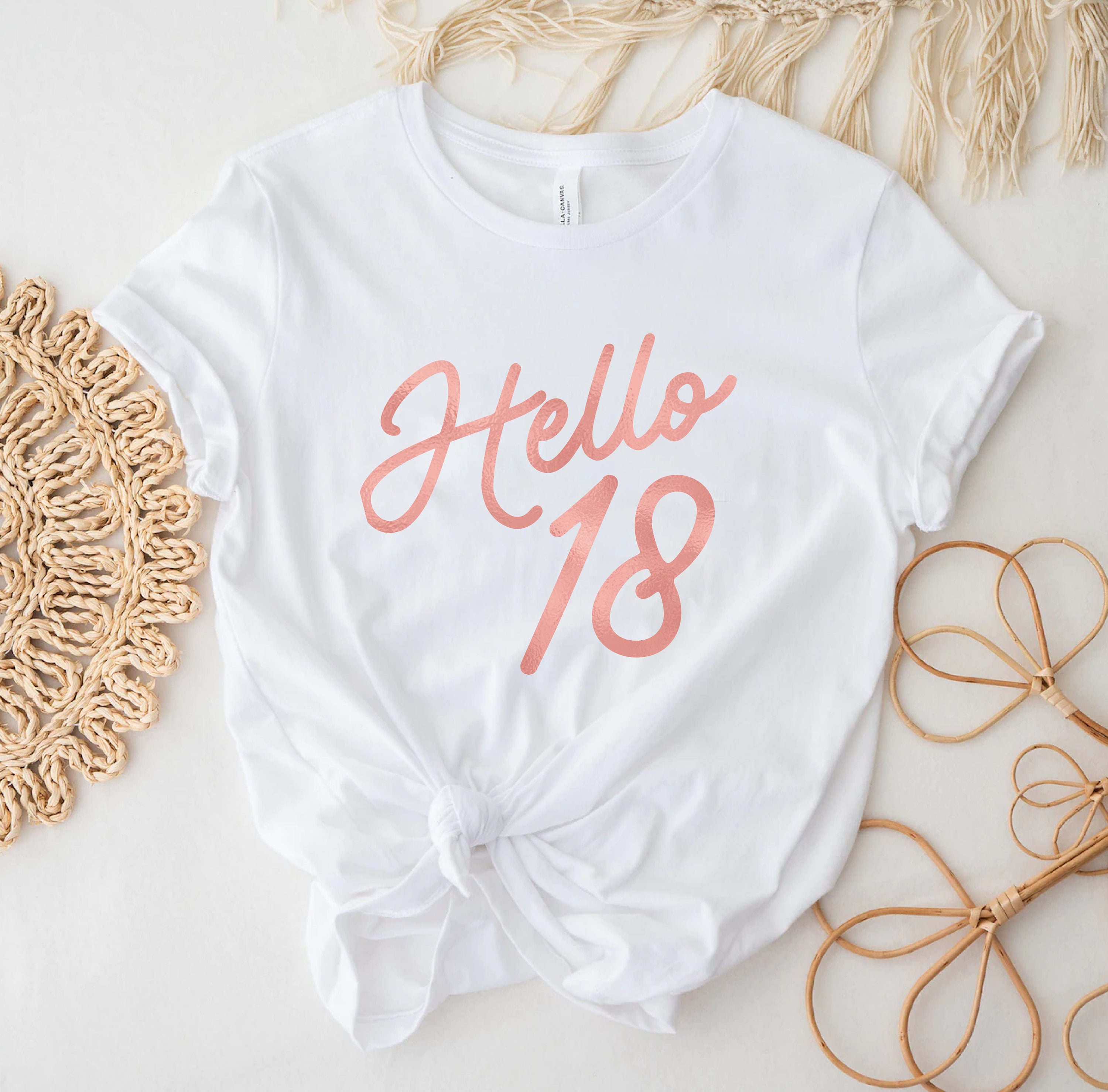 18th Birthday T-shirt, 18th Birthday Gift Shirt, Birthday Shirt, Hello