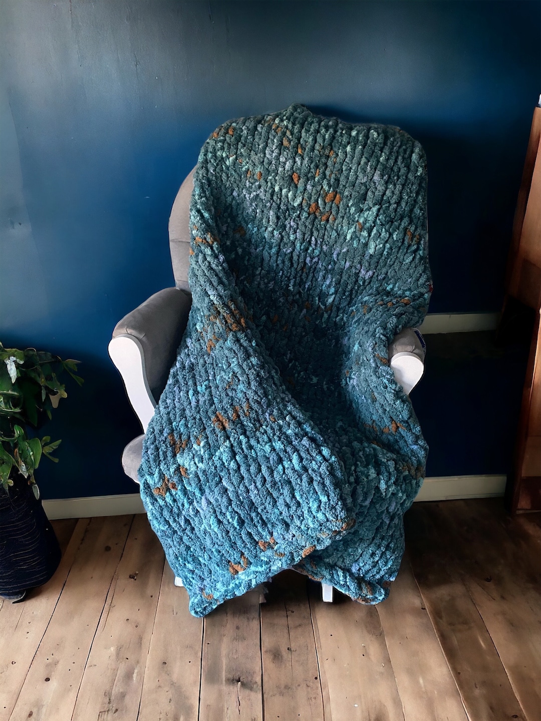 Custom Handmade Chunky Knit Blankets Etsy
