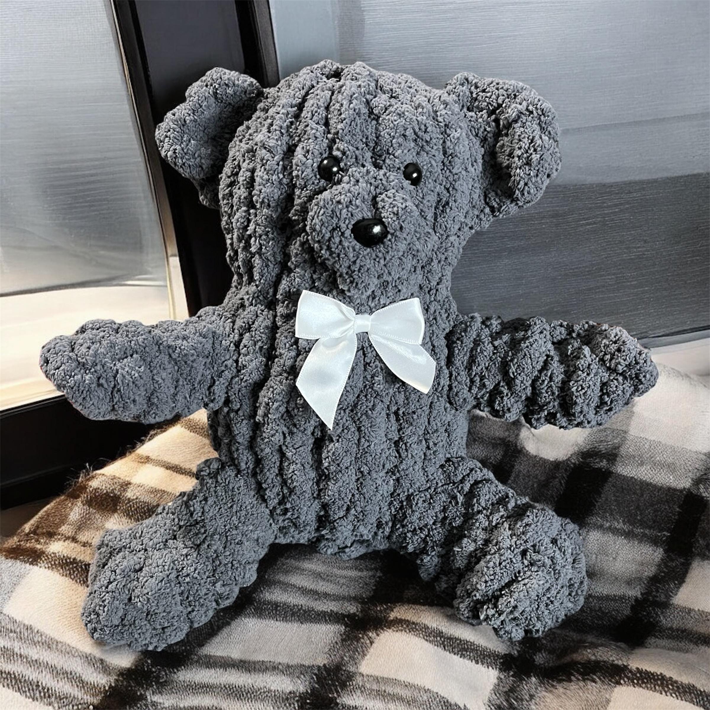 Hand Knit Teddy Bear - Etsy Hand Knit Teddy Bear - Etsy