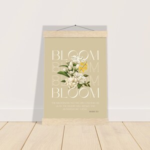 Poster &quot;Bloom&quot; (Isaiah 35:1), faith, faith