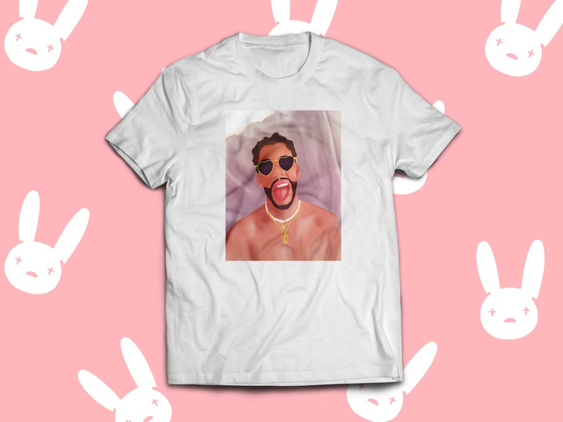 Bad Bunny Shirt Hoodie Crewneck apparel illustration cool custom bad