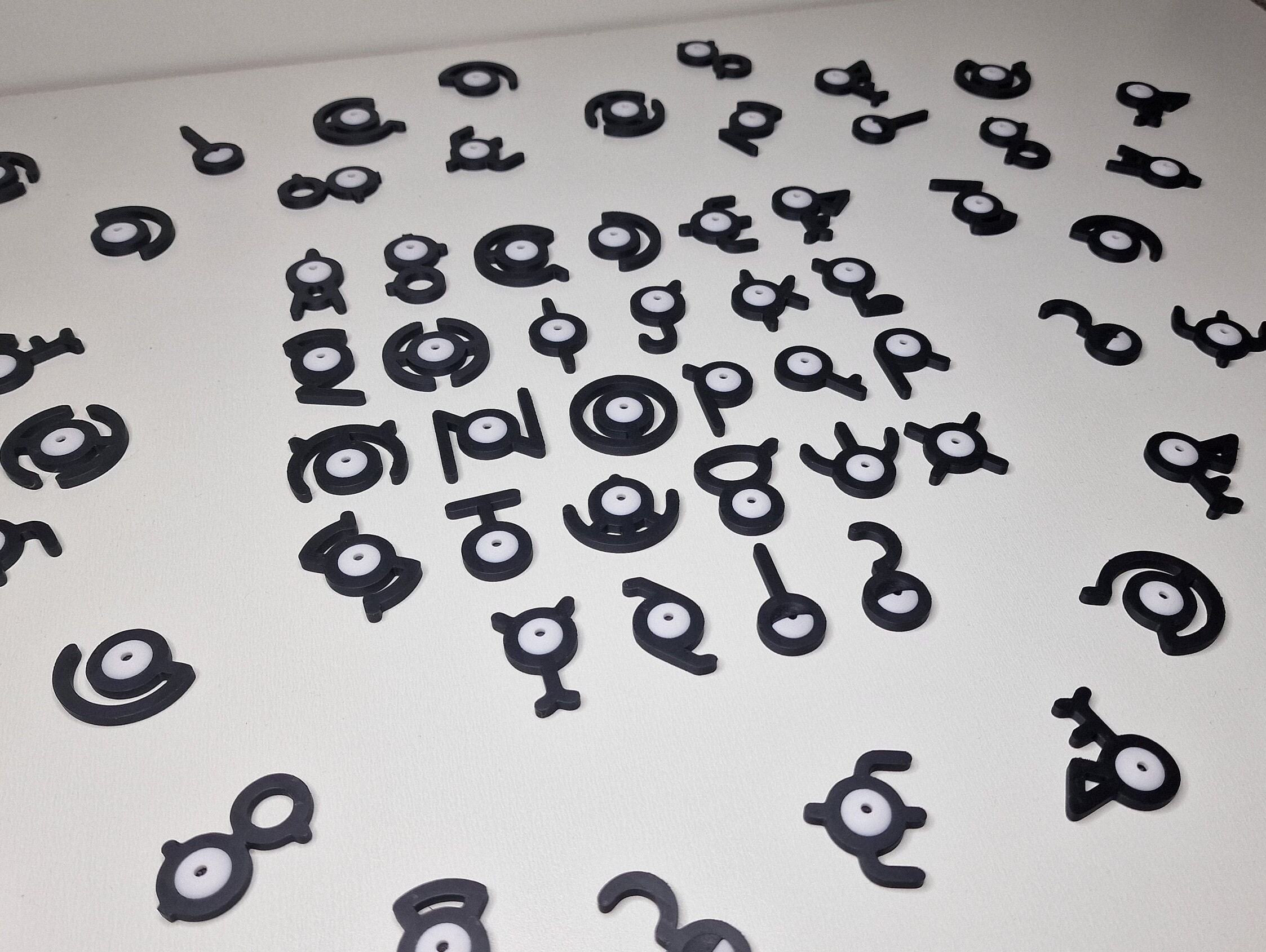 Pokémon Unown Fridge Magnets Complete Set 28 Plus Bonus 