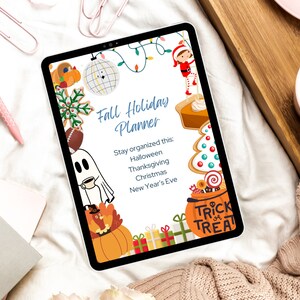 Planner voor Halloween, Thanksgiving, Kerstmis en Oud en Nieuw!
