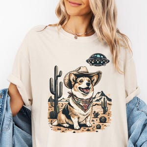 Corgi Shirts, Funny Corgi Shirts, Corgi Gifts, Corgi Lover Shirt, Cowboy Tshirt, Wild West Tshirts, Funny Dog Tshirts, Dog Dad Shirt