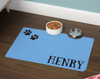Personalized Pet Feeding Mats, Custom Pet Placemats, Dog Placemats, Dog Water Mat, Cat Food Mat Dog, Pet Placemats, Pet Feeding Station