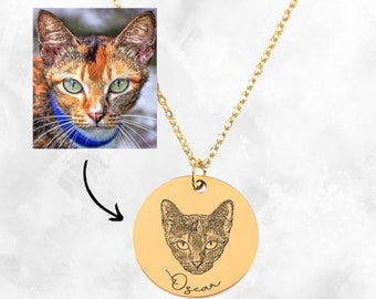 Ketting portret kat, ketting kattennaam, ketting kat foto, ketting huisdier portret, ketting huisdier, bedelketting huisdier, kerstcadeau huisdier, sieraden huisdier