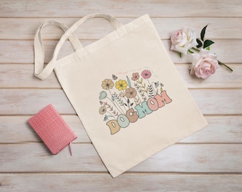Dog Mom Tote Bag, Flower Tote Bags, Cotton Tote Bag, Wildflowers Bags, Dog Lover Bag, Gift For Dof Mom, Cute Totes, Floral Tote Bag