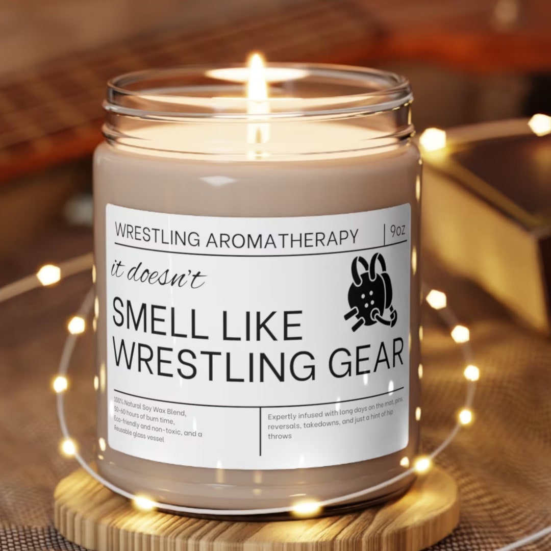 Wrestler Gift, Wrestling Coach Gift, Wrestler Candle, Wrestling Banquet