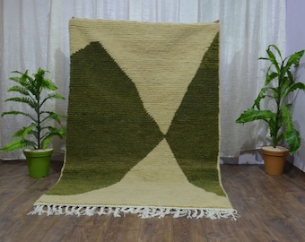 Fabuleux tapis Boujad personnalisé,tapis marocain authentique,tapis Azilal,tapis multicolore abstrait, tapis marocain fait main,tapis bohème
