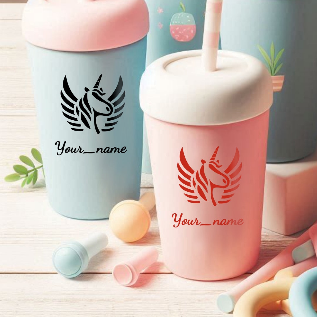 2 Cute Unicorn Decal Personalized - Outdoor Indoor Decoration ...