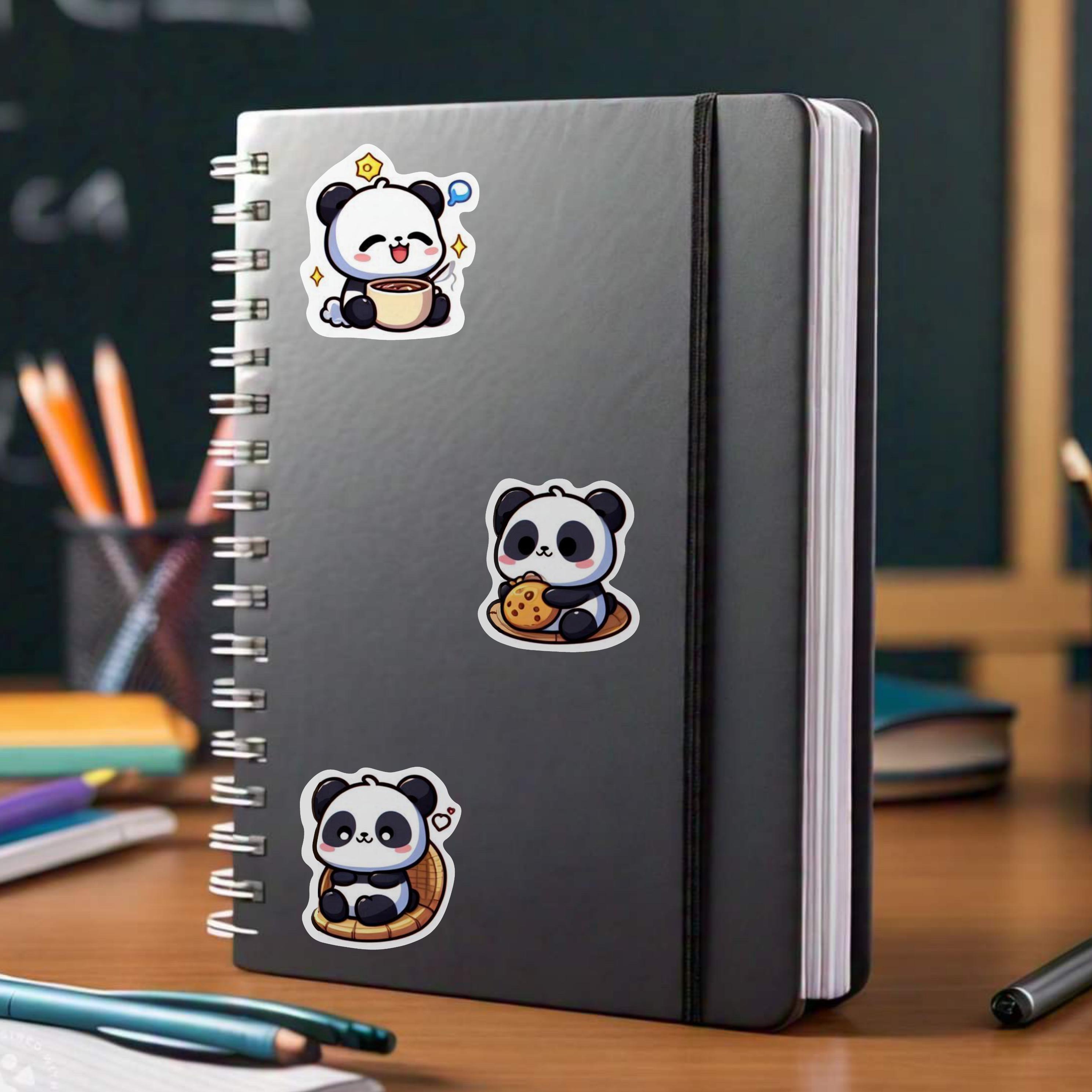 Cute Panda Stickers - Waterproof Stickers for Mugs Tumblers - Vinyl ...