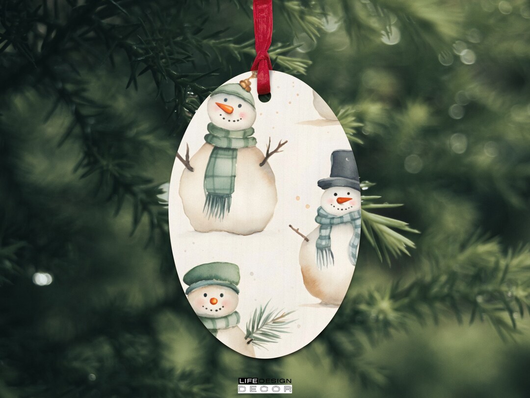 Personal Christmas Ornaments 2023 Custom Art Decorative Etsy