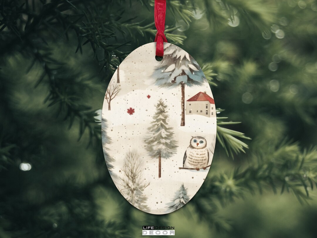 Personal Christmas Ornaments 2023 Custom Art Decorative Etsy