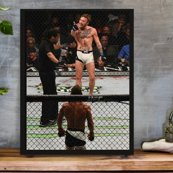 LARGE Conor McGregor Poster, Free shipping,  Wall Decor, Printable Art, Canvas Print, Gift For Him, Sport Poster, Digital Print