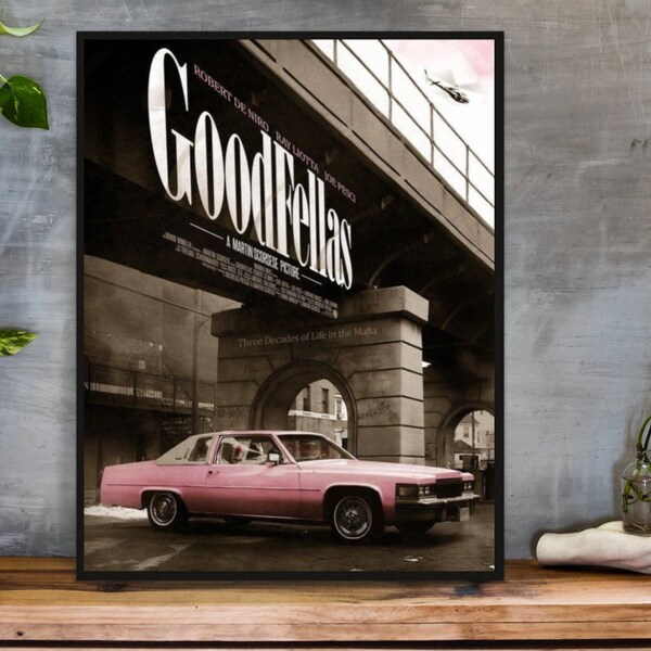 LARGE Goodfellas Movie Poster, Poster Print, Vintage Retro Art Print, Mafia Poster, Digital Poster, Home Decor, Wall Decor, Vintage Poster,
