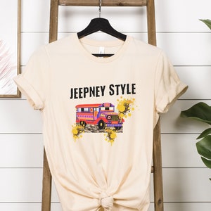 JEEPney Style Unisex t-shirt Philippines Nostalgia tshirt Filipino Graphic Tee Gift for Filipino friend gift for Filipino crew