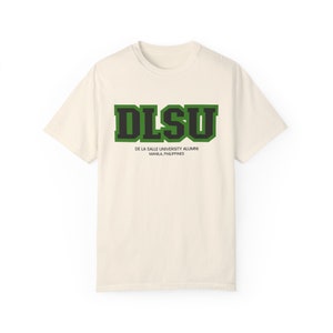 Sumérgete en el pasado Camiseta de ex alumnos de la Universidad DLSU De La Salle Camiseta universitaria de nostalgia filipina Hogar de los arqueros verdes