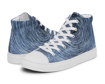 Get Groovy with 'Deck Wizardry' High Top Canvas Shoes -  Pop Culture Fashion