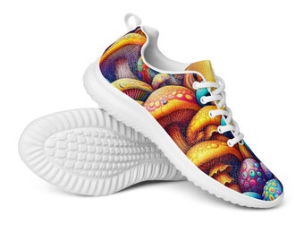 Stap Wonderland binnen! Magic Mushroom Madness-sneakers met leuk en funky ontwerp, een psychedelische retrostijl voor trendsetters